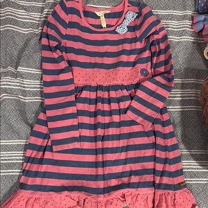 Striped Pink and Blue Kids Dress Matilda Jane
